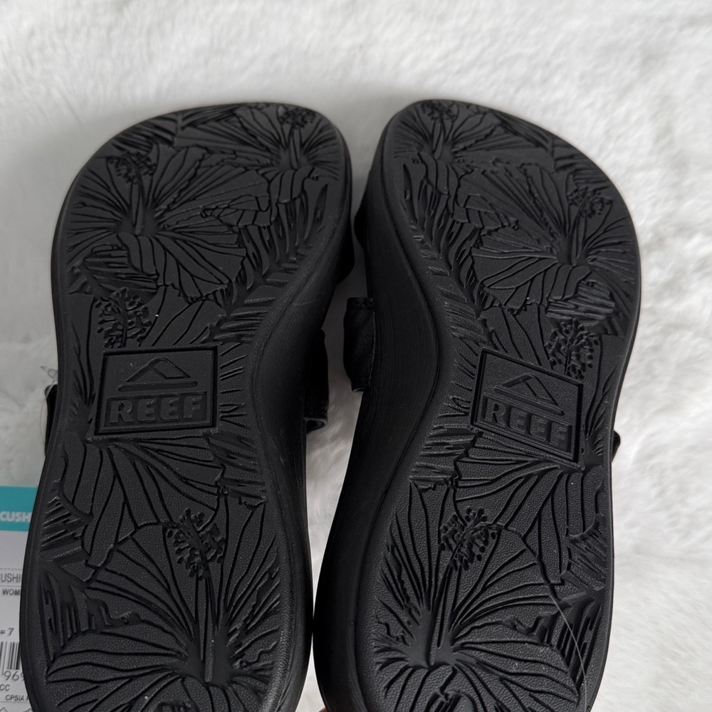 NWT Reef Cushion Cloud Rosa Brinkley Sandal Black/Black size 9 - Picture 5 of 5